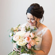 Load image into Gallery viewer, Peaches and Creams Bridal bouquet - Gold Coast City Florist
