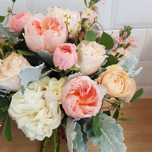 Peaches and Creams Bridal bouquet - Gold Coast City Florist