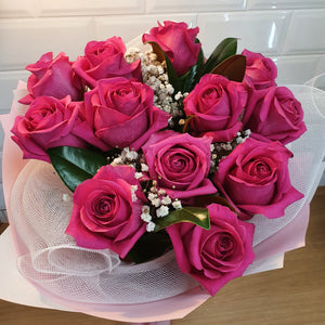 12 rose bouquet - Gold Coast City Florist