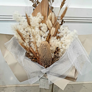 Natural White Dried Flower Bouquet